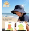 image:imageAmerican Trends Baby Sun Hats for Boys Girls UPF 50 Sun Protection Wide Brim Adjustable Summer Beach Bucket HatA 1 Navy