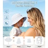 image:imageAmerican Trends Baby Sun Hats for Boys Girls UPF 50 Sun Protection Wide Brim Adjustable Summer Beach Bucket HatA 1 White