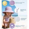 image:imageAmerican Trends Baby Sun Hats for Boys Girls UPF 50 Sun Protection Wide Brim Adjustable Summer Beach Bucket HatPurple