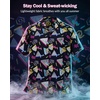 image:imageAmerican Trends Mens Hawaiian Shirt Floral Print Aloha Novelty Button Down Shirts Casual Short Sleeve Beachwear for Men1 80s Geometric Black
