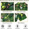 image:imageAmerican Trends Mens Hawaiian Shirt Floral Print Aloha Novelty Button Down Shirts Casual Short Sleeve Beachwear for Men1 Alien