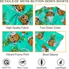 image:imageAmerican Trends Mens Hawaiian Shirt Floral Print Aloha Novelty Button Down Shirts Casual Short Sleeve Beachwear for Men1 Blue Green Pineapple