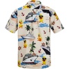 image:imageAmerican Trends Mens Hawaiian Shirt Floral Print Aloha Novelty Button Down Shirts Casual Short Sleeve Beachwear for Men1 Cruise Duck