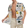 image:imageAmerican Trends Mens Hawaiian Shirt Floral Print Aloha Novelty Button Down Shirts Casual Short Sleeve Beachwear for Men1 Cruise Duck