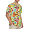 image:imageAmerican Trends Mens Hawaiian Shirt Floral Print Aloha Novelty Button Down Shirts Casual Short Sleeve Beachwear for Men1 Flowery Parrot