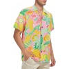 image:imageAmerican Trends Mens Hawaiian Shirt Floral Print Aloha Novelty Button Down Shirts Casual Short Sleeve Beachwear for Men1 Fruit Parrot