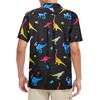 image:imageAmerican Trends Mens Hawaiian Shirt Floral Print Aloha Novelty Button Down Shirts Casual Short Sleeve Beachwear for Men1 Neon Dinosaur