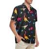 image:imageAmerican Trends Mens Hawaiian Shirt Floral Print Aloha Novelty Button Down Shirts Casual Short Sleeve Beachwear for Men1 Neon Dinosaur