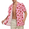 image:imageAmerican Trends Mens Hawaiian Shirt Floral Print Aloha Novelty Button Down Shirts Casual Short Sleeve Beachwear for Men1 Strawberry