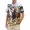 image:imageAmerican Trends Mens Hawaiian Shirt Floral Print Aloha Novelty Button Down Shirts Casual Short Sleeve Beachwear for Men3 Horse Racing