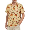 image:imageAmerican Trends Mens Hawaiian Shirt Floral Print Aloha Novelty Button Down Shirts Casual Short Sleeve Beachwear for Men3 Turkey Cartoon
