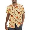 image:imageAmerican Trends Mens Hawaiian Shirt Floral Print Aloha Novelty Button Down Shirts Casual Short Sleeve Beachwear for Men3 Turkey Cartoon