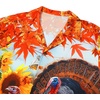 image:imageAmerican Trends Mens Hawaiian Shirt Floral Print Aloha Novelty Button Down Shirts Casual Short Sleeve Beachwear for Men3 Turkey Painting