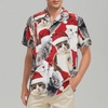 image:imageAmerican Trends Mens Hawaiian Shirt Floral Print Aloha Novelty Button Down Shirts Casual Short Sleeve Beachwear for Men4 Christmas Cat