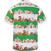 image:imageAmerican Trends Mens Hawaiian Shirt Floral Print Aloha Novelty Button Down Shirts Casual Short Sleeve Beachwear for Men4 Christmas Stripe