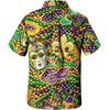 image:imageAmerican Trends Mens Hawaiian Shirt Floral Print Aloha Novelty Button Down Shirts Casual Short Sleeve Beachwear for MenMardi Gras Masquerade