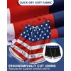 image:imageAmerican Trends Mens Swim Trunks with Compression Liner Quick Dry Swimsuit 5 Mens Board ShortsAmerican Flag