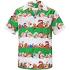 image:imageAmerican Trends Mens Hawaiian Shirt Floral Print Aloha Novelty Button Down Shirts Casual Short Sleeve Beachwear for Men4 Christmas Stripe