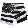image:imageAmerican Trends Mens Swim Trunks with Compression Liner Quick Dry Swimsuit 5 Mens Board ShortsBlack White American Flag