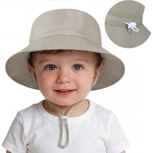 image:imageAmerican Trends Baby Sun Hats for Boys Girls UPF 50 Sun Protection Wide Brim Adjustable Summer Beach Bucket HatA 1 Beige