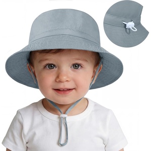 image:imageAmerican Trends Baby Sun Hats for Boys Girls UPF 50 Sun Protection Wide Brim Adjustable Summer Beach Bucket HatA 1 Gray