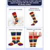 image:imageAmerican Trends Kids Toddler Soccer Socks Youth Baseball Softball Football Socks Knee High Accessories for Girls1 Pack Colorful Rainbow