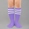 image:imageAmerican Trends Kids Toddler Soccer Socks Youth Baseball Softball Football Socks Knee High Accessories for Girls1 Pack Light Purple White
