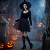 image:imageAmerican Trends Womens Knee High Sock Solid Color Long Tube SockBreathable High Socks for Athletic Halloween amp Daily Wear1 Pack Black