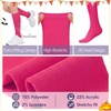 image:imageAmerican Trends Womens Knee High Sock Solid Color Long Tube SockBreathable High Socks for Athletic Halloween amp Daily Wear1 Pack Hot Pink