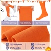 image:imageAmerican Trends Womens Knee High Sock Solid Color Long Tube SockBreathable High Socks for Athletic Halloween amp Daily Wear1 Pack Orange