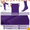 image:imageAmerican Trends Womens Knee High Sock Solid Color Long Tube SockBreathable High Socks for Athletic Halloween amp Daily Wear1 Pack Purple