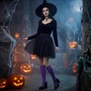 image:imageAmerican Trends Womens Knee High Sock Solid Color Long Tube SockBreathable High Socks for Athletic Halloween amp Daily Wear1 Pack Purple