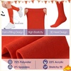 image:imageAmerican Trends Womens Knee High Sock Solid Color Long Tube SockBreathable High Socks for Athletic Halloween amp Daily Wear1 Pack Red