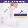 image:imageAmerican Trends Womens Knee High Sock Solid Color Long Tube SockBreathable High Socks for Athletic Halloween amp Daily Wear1 Pack White