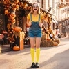 image:imageAmerican Trends Womens Knee High Sock Solid Color Long Tube SockBreathable High Socks for Athletic Halloween amp Daily Wear1 Pack Yellow