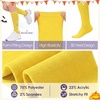 image:imageAmerican Trends Womens Knee High Sock Solid Color Long Tube SockBreathable High Socks for Athletic Halloween amp Daily Wear1 Pack Yellow