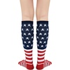 image:imageAmerican Trends Womens Knee High Socks Novelty Holiday Printed Tall Tube Socks Casual amp Party Athletic Sports Stockings1 Pack American Flag