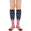 image:imageAmerican Trends Womens Knee High Socks Novelty Holiday Printed Tall Tube Socks Casual amp Party Athletic Sports Stockings1 Pack American Flag