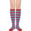 image:imageAmerican Trends Womens Knee High Socks Novelty Holiday Printed Tall Tube Socks Casual amp Party Athletic Sports Stockings1 Pack Blue Red
