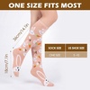 image:imageAmerican Trends Womens Knee High Socks Novelty Holiday Printed Tall Tube Socks Casual amp Party Athletic Sports Stockings1 Pack Carrotrabbit
