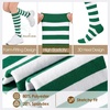 image:imageAmerican Trends Womens Knee High Socks Novelty Holiday Printed Tall Tube Socks Casual amp Party Athletic Sports Stockings1 Pack Green White Stripes