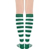 image:imageAmerican Trends Womens Knee High Socks Novelty Holiday Printed Tall Tube Socks Casual amp Party Athletic Sports Stockings1 Pack Green White Stripes