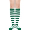 image:imageAmerican Trends Womens Knee High Socks Novelty Holiday Printed Tall Tube Socks Casual amp Party Athletic Sports Stockings1 Pack Green White Stripes