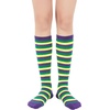 image:imageAmerican Trends Womens Knee High Socks Novelty Holiday Printed Tall Tube Socks Casual amp Party Athletic Sports Stockings1 Pack Purplegreenyellow