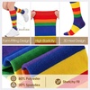 image:imageAmerican Trends Womens Knee High Socks Novelty Holiday Printed Tall Tube Socks Casual amp Party Athletic Sports Stockings1 Pack Rainbow Stripes