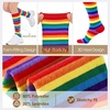 image:imageAmerican Trends Womens Knee High Socks Novelty Holiday Printed Tall Tube Socks Casual amp Party Athletic Sports Stockings1 Pack Redrainbow