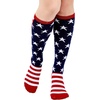 image:imageAmerican Trends Womens Knee High Socks Novelty Holiday Printed Tall Tube Socks Casual amp Party Athletic Sports Stockings1 Pack Usastars