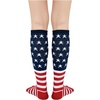 image:imageAmerican Trends Womens Knee High Socks Novelty Holiday Printed Tall Tube Socks Casual amp Party Athletic Sports Stockings3 Pack Starstripe