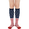 image:imageAmerican Trends Womens Knee High Socks Novelty Holiday Printed Tall Tube Socks Casual amp Party Athletic Sports Stockings3 Pack Starstripe