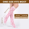 image:imageAmerican Trends Womens Knee High Socks Novelty Holiday Printed Tall Tube Socks Casual amp Party Athletic Sports StockingsPinkribbon